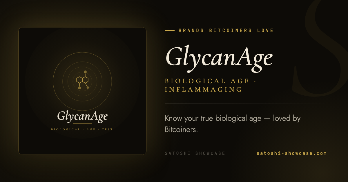 GlycanAge — Brands Bitcoiners Love